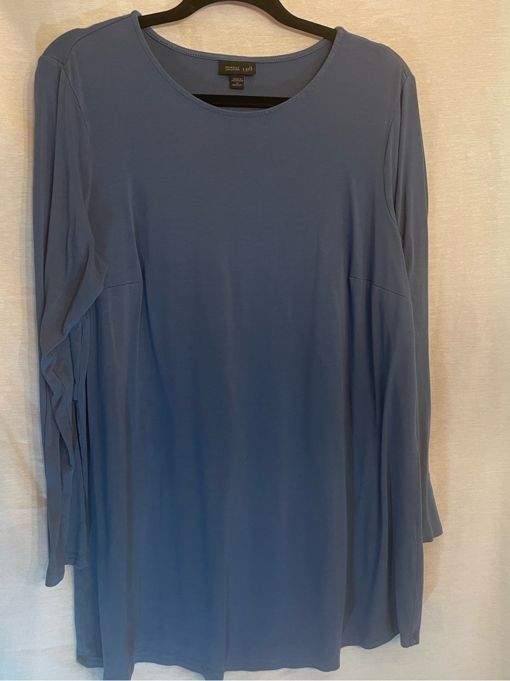J. Jill Slate Blue Long-Sleeve Scoop Neck Tee